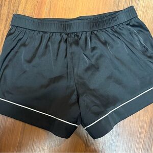 INC International Concepts Black Athletic Shorts with White Piping